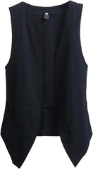Womens Linen Vest Tops Sleeveless Spring Summer Vest Coat Top Sleep Top