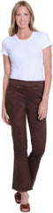 SLIM-SATION Women's Pull Over Flare Leg Jean with Real Front and Back Pockets