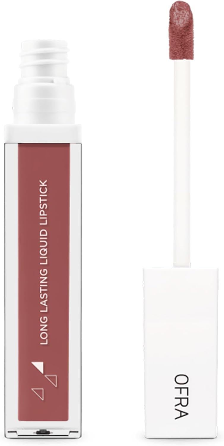 Ofra Long Lasting Liquid Lipstick - Story By Samantha March | Nude Matte Lipstick with Mocha Undertones | 8g