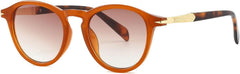 Thick Frame Round Sunglasses - Polarized UV400 Vintage Retro Style for Men & Women