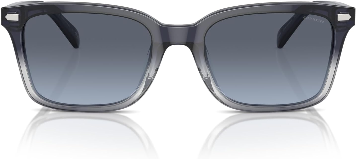 COACH Mens Hc8398u Universal Fit Square Sunglasses