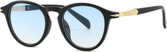 Thick Frame Round Sunglasses - Polarized UV400 Vintage Retro Style for Men & Women