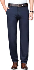 Timelessflex Stretch Pants Mens, Timelessflex - Men's High Stretch Straight Fit, Men's Ice Silk Casual Trousers