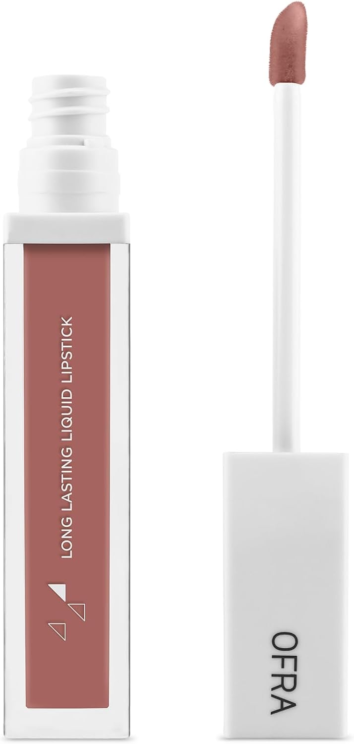 Ofra Long Lasting Liquid Lipstick - Story By Samantha March | Nude Matte Lipstick with Mocha Undertones | 8g
