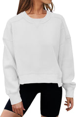 Oversized Sweatshirt for Women Loose Crewneck Long Sleeve Pullover Stylish Lightweight Sweatshirts Fall Clothes