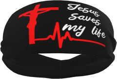 Jesus is My All My Everything Sports Headbands for Women Wicking Workout Sweatbands for Men Absorbent and Quick-Drying