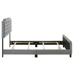 Furniture of America Galavant Modern Tufted Fabric Panel Bed