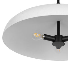 LamQee 20" Pendant Light Metal Dome Ceiling Hanging Chandelier - 19.7 inch