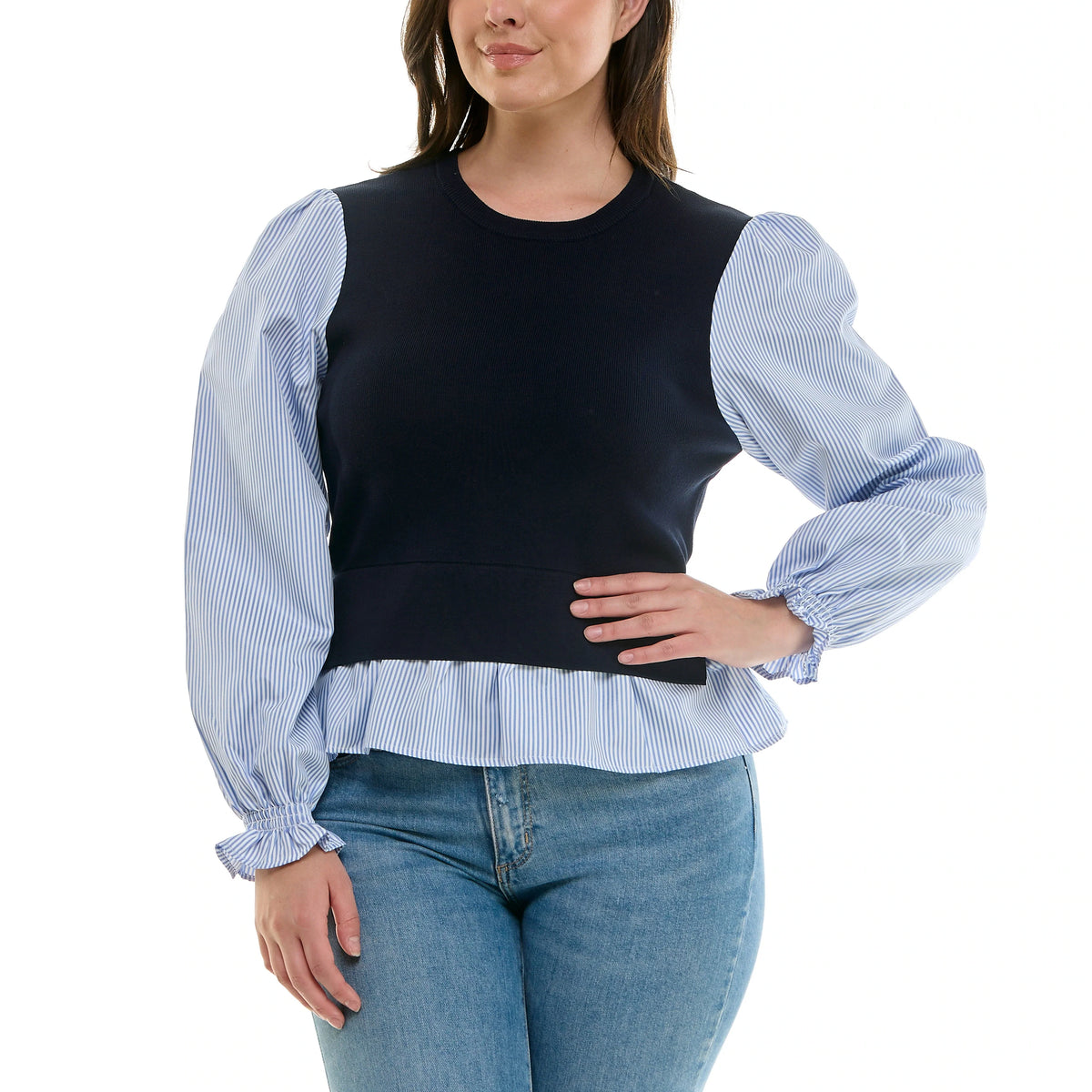Nanette Lepore Women's Contrast Layered Blouse