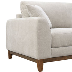Furniture of America Lurek Mid Century Modern Chenille Loveseat