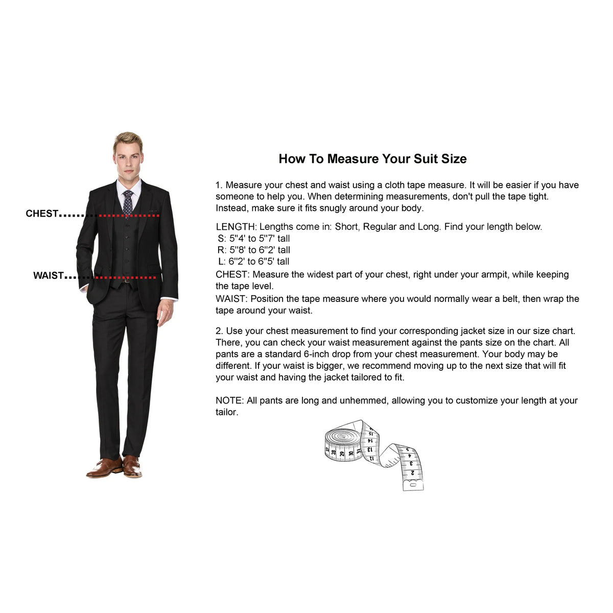 Braveman Men's Classic Fit Two-Piece Suit
