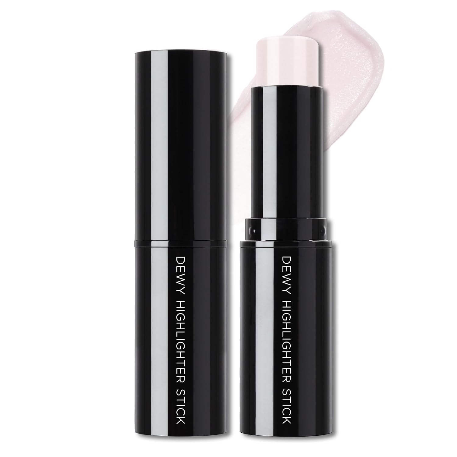Clear Highlighter Stick for Glass Skin, Dewy Finish Radiance Balm Hydrating Reflective Natural Shimmer Illuminator Stick, Multi-Use Lightweight Creamy Face Highlighter Korean Makeup#01