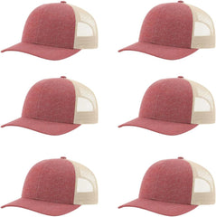 Richardson 115 Classic Low-Profile Design Adjustable Snapback Trucker Cap | Bulk Packs Available