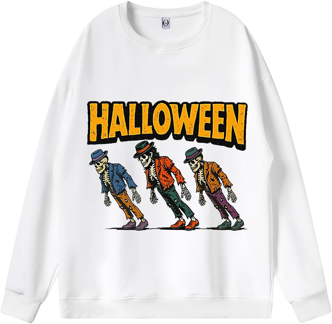 Retro Halloween Dacing Party Sweatshirt - Horror Halloween Sublimation Design Shirt