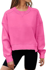 Oversized Sweatshirt for Women Loose Crewneck Long Sleeve Pullover Stylish Lightweight Sweatshirts Fall Clothes