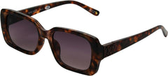 Nine West Women's Kaira Sunglasses Rectangle, Black, 55mm