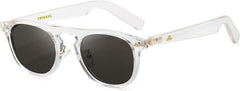 Brussels Square Sunglasses Lightweight TR Frame, Stylish Square Frame for Men & Women