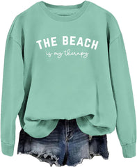 The Beach Is My Therapy Sweatshirt, Beach Sweatshirt Women