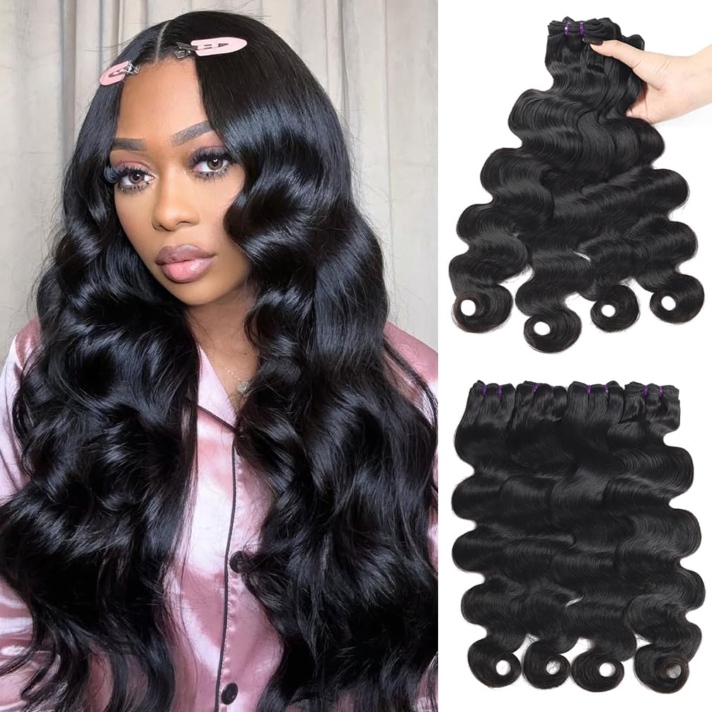 16A Vietnamese Body Wave Bundles Human Hair 22 24 26 Inch 100% Unprocessed Virgin Human Hair 3 Bundles Raw Hair Body Wave Remy Hair Bundles Natural Black Color