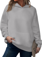 Women Sweatshirt Soft Comfy Oversized Pullover Crewnecks Plain Hoodie Fall Fashion 2025 Pullover Winter Clothes