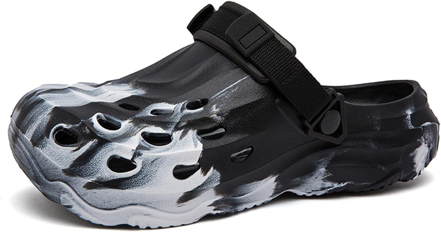 ihinzry Garden Clogs for Unisex Comfortable Slip on Mules Outdoor Non Slip Sandals Waterproof Lightweight Summer Slippers Water Shower Shoes with Adjustable Back Strap for Work Nursing
