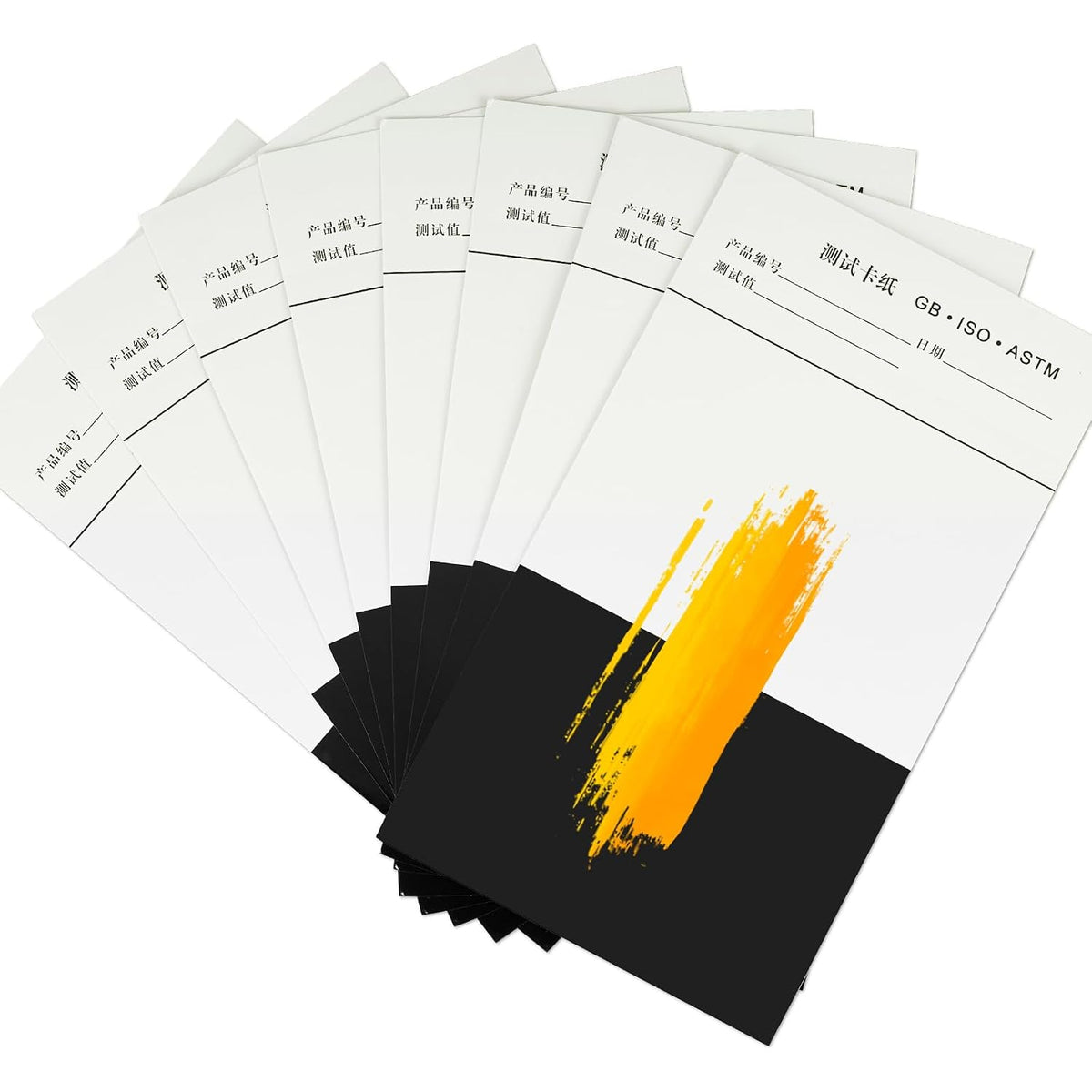 100pcs Large Paint Color Matching Spray Out Cards 9.8” * 5.5” Coating Proofing Paper Hiding Power Test Cards for Reflectance Meter