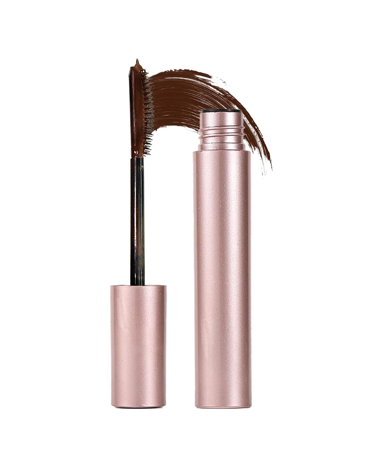 3D Curling Iron Wand Mascara - Volumizing Telescopic Mascara, Waterproof & Smudge-Proof, Liquid Lash Extensions Look, No Clumps, Flakes or Residue, Salon-Like Bold Lashes (black+brown+lash curler)