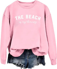 The Beach Is My Therapy Sweatshirt, Beach Sweatshirt Women
