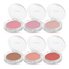 3 Colors Blush Stick with Makeup Sponges,Matte Solid Cream Blush,Multi-Use Blush Stick for Cheeks,Lips and Eye,High Pigmented Makeup Sticks Set A2