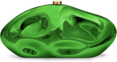 Acrylic Clutch Purse for Women Evening Bag, Irregular Shell Acrylic Purse Box Clutch with Chain for Party Wedding Prom