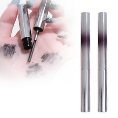 Iron Wand Mascara, 2025 New Metal Wand Mascara Black Washable Metal Mascaras, Waterproof Long Lasting Lash Extensions Mascaras, 3D Curling Eyelash Iron Mascar with No Flaking (Brown)
