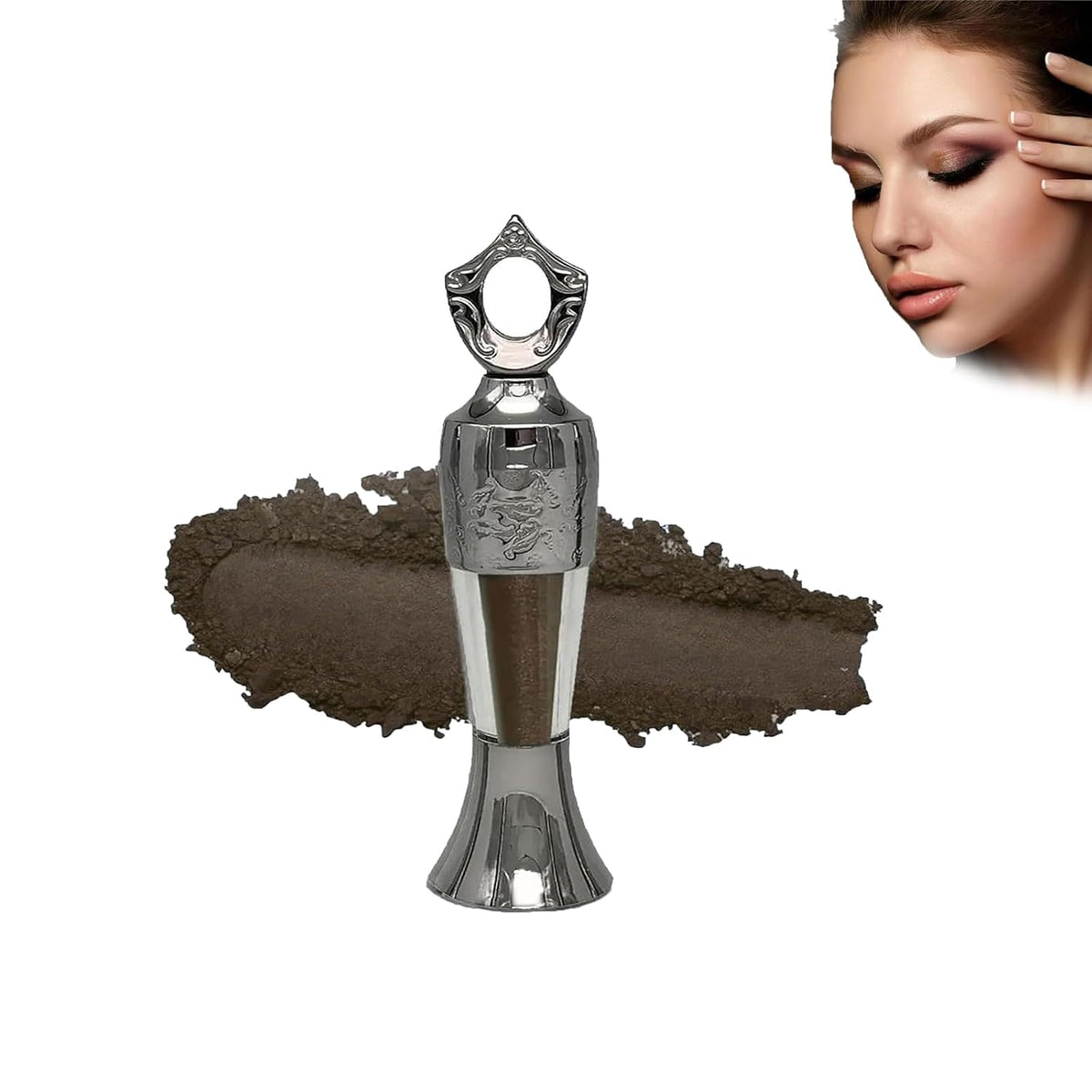 Coal Eyeliner Arabic, Civilizek 100% Natural Egyptian Eyeliners Powder, Bamaxisboon Powder Eyeliner, Traditional Eyeliners Arabic, Waterproof Long-Lasting Natural, Colorful Makeup (Black)