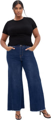 City Chic Women's Plus Size Jeans - Aliya Wide Leg
