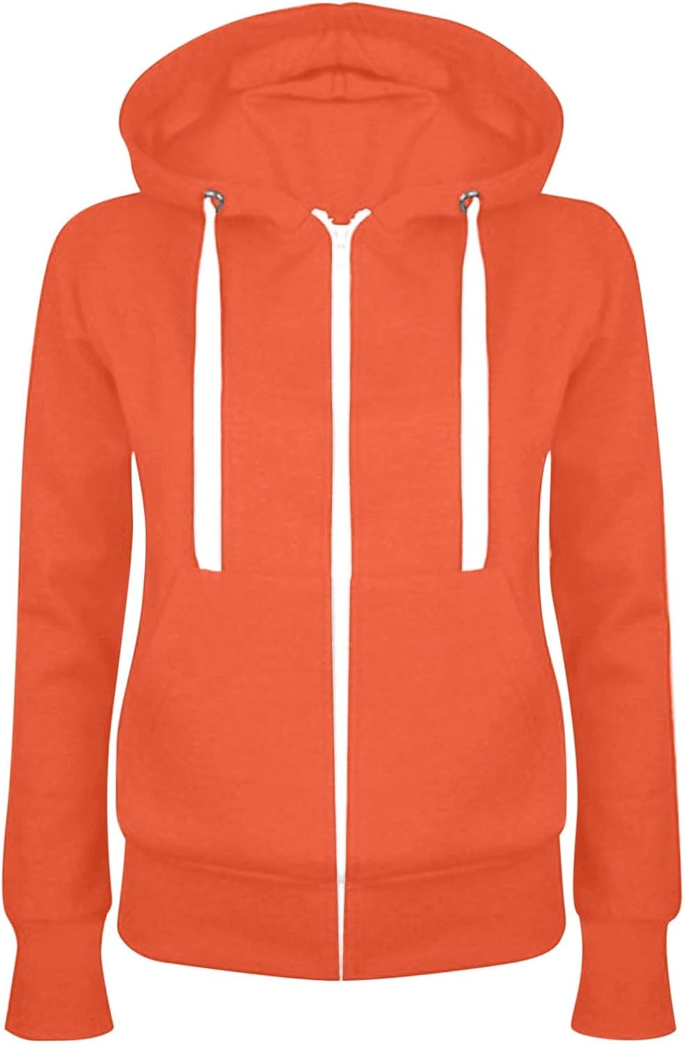 Zip Up Jackets For Women Fleece Hoodies Lightweight Long Sleeve Hooded Sweatshirt Fall Winter Casual Athletic Coat