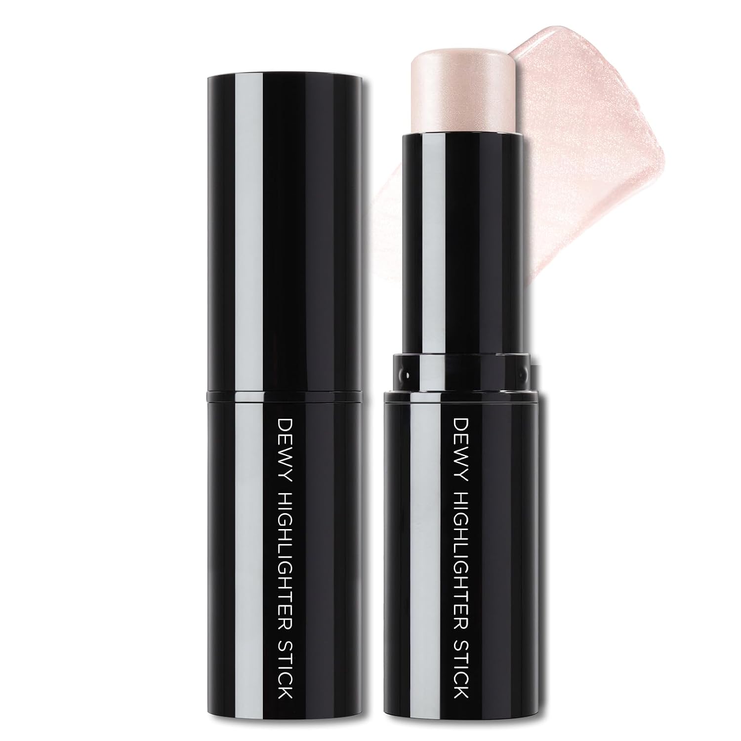 Clear Highlighter Stick for Glass Skin, Dewy Finish Radiance Balm Hydrating Reflective Natural Shimmer Illuminator Stick, Multi-Use Lightweight Creamy Face Highlighter Korean Makeup#01