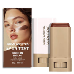 2 Pcs Foundation Stick Beauty Balm Serum Boosted Skin Tint Solid Tinted Moisturizing Serum Contour Stick Foundation for Women Natural Finish Makeup (#01, 0.63 OZ)