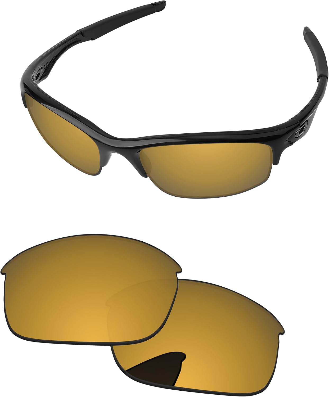 Replacement Lenses for Oakley Bottle Rocket OO9164 62mm Sunglass