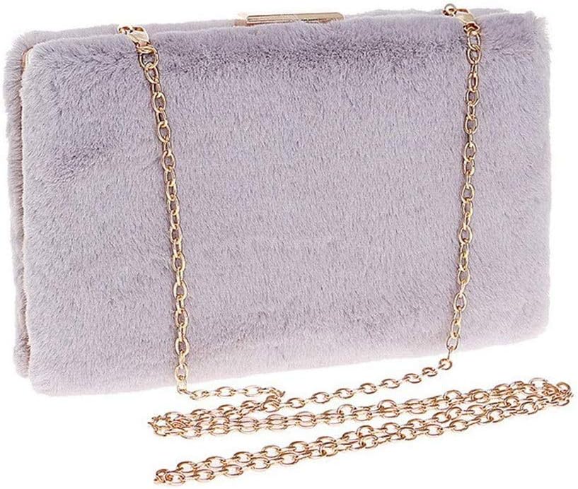 Faux Suede Bag Dinner, Faux Suede Clutch Bag Elegant Evening Purse Metal Bonding for Wedding Prom