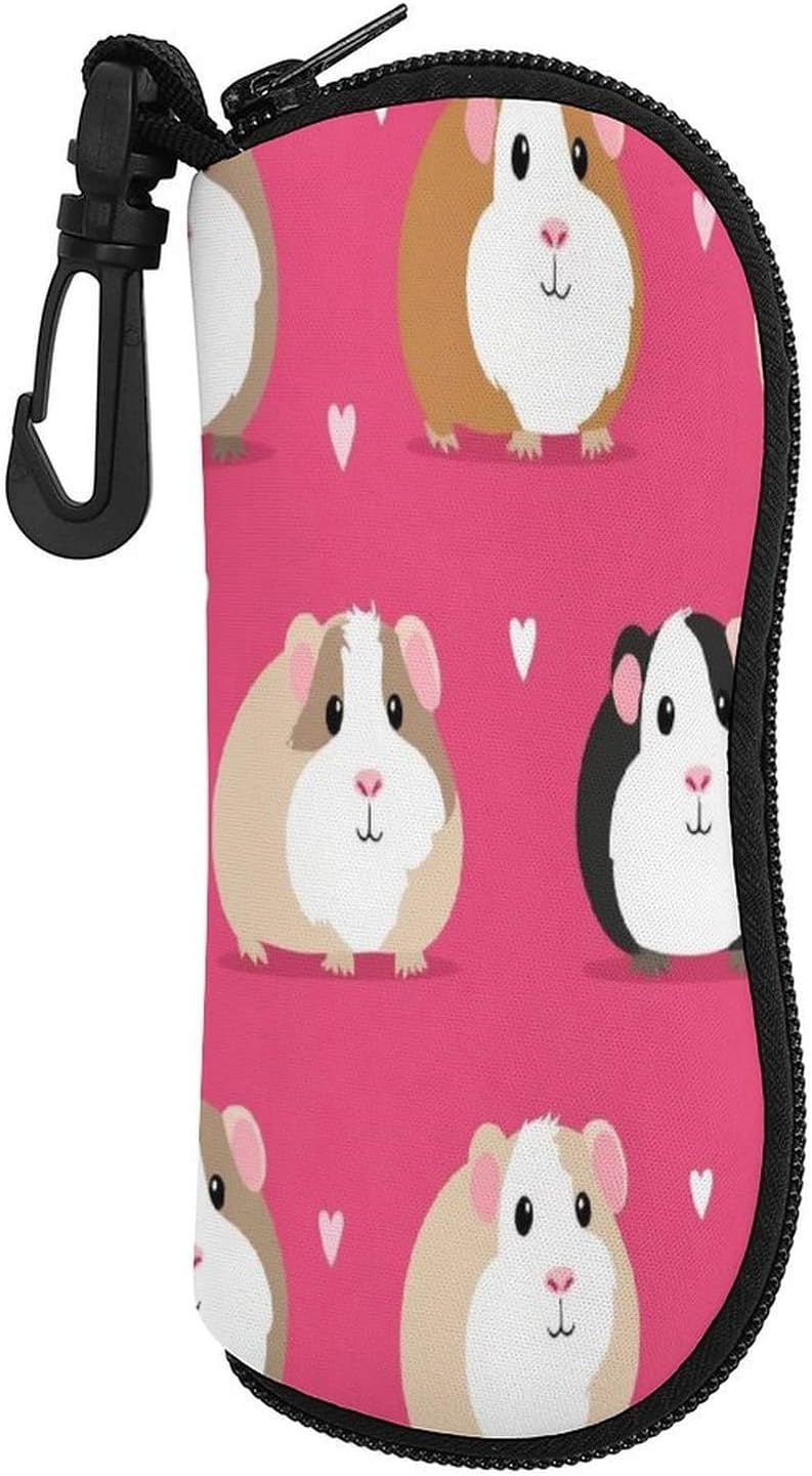 Eyeglass Pouch with Plastic Hanging Hook Belt for Adult Portable Sunglass Organizer Pouch