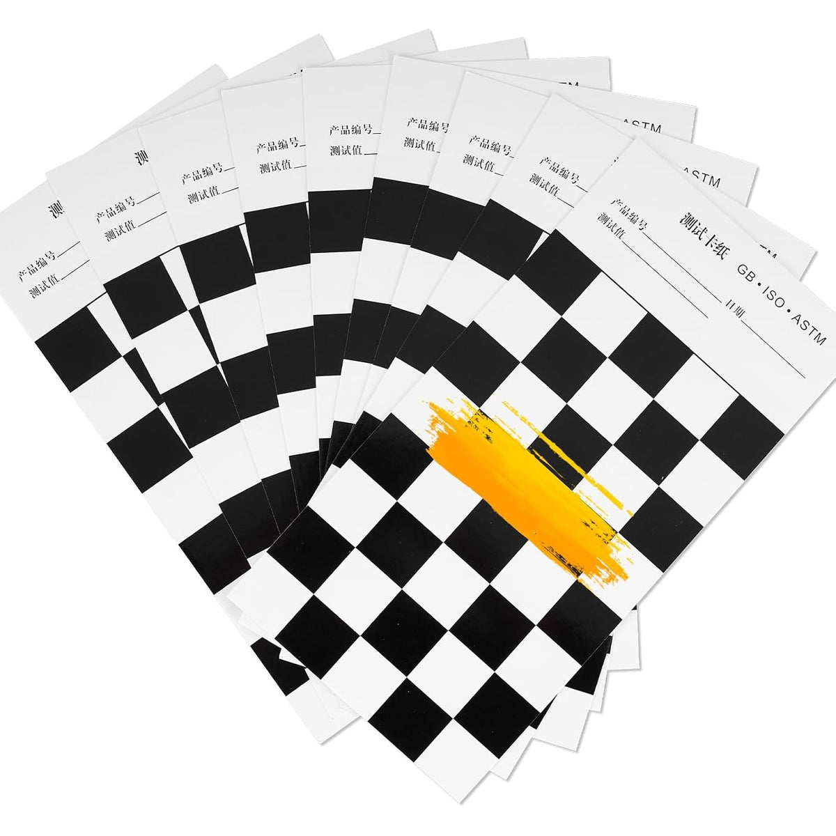 100pcs Large Paint Color Matching Spray Out Cards 9.8” * 5.5” Coating Proofing Paper Hiding Power Test Cards for Reflectance Meter