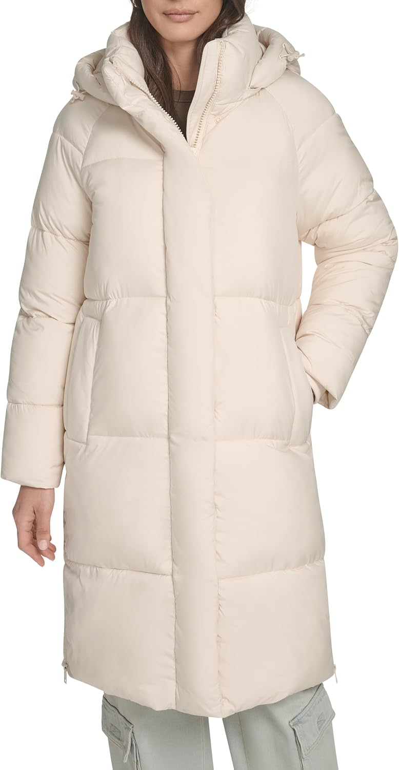 Levi's womens Cloud Puff Hooded Midlength Puffer Jacket