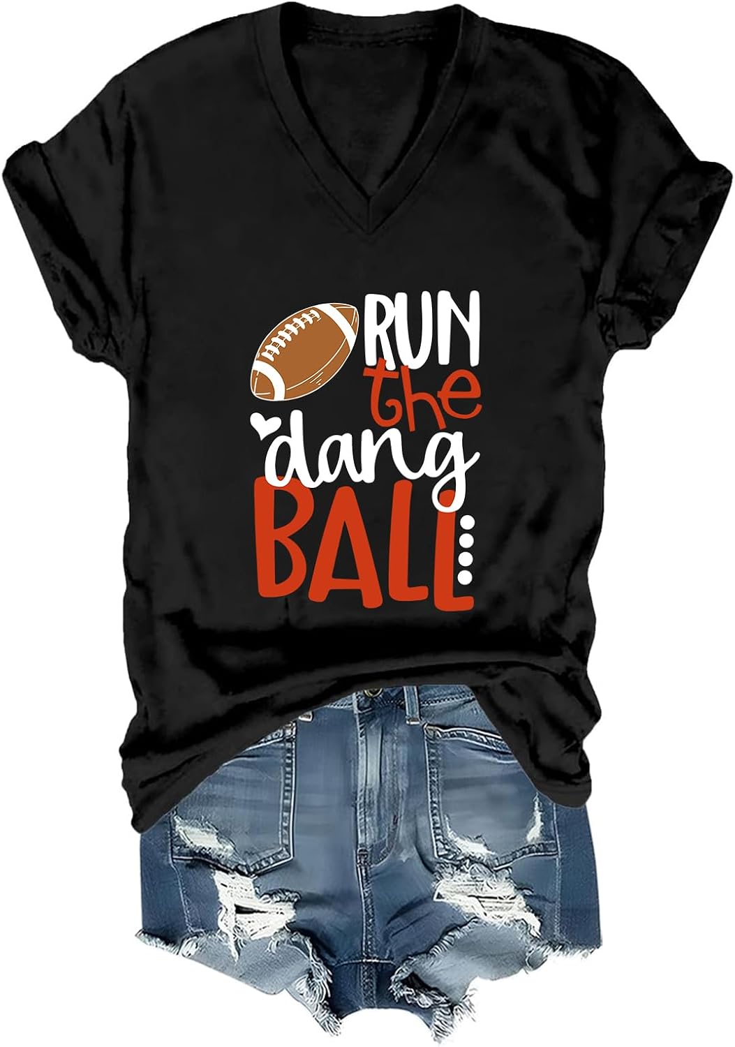 Run The Dang Ball Shirt Run The Dang Ball V-Neck Shirt