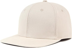 Zylioo Oversize XXL Snapback Cap,Extra Large Flat Bill Snapback Hats,L M Blank Structured Cap for Men Women