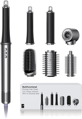 DYS0N Air Wrap-Like – All-in-One High-Speed Hair Styler with Auto Curl, Blow Dryer & Smoothing Brush – 160000 RPM Motor, Ionic Frizz Control, for All Hair Types (Nickel)
