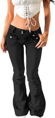 fanmpghleoo Bootcut Jeans for Women High Waisted Flare Jeans Trendy Mom Bell Bottom Denim Pants Casual Flared Cowgirl Pants