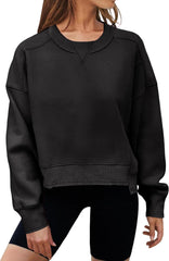 Oversized Sweatshirt for Women Loose Crewneck Long Sleeve Pullover Stylish Lightweight Sweatshirts Fall Clothes