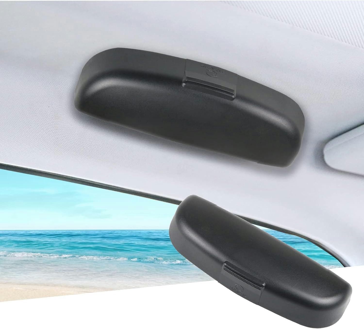 Car Eyeglasses Storage Box Glasses Case Compatible with Audi SQ5 2014-2017 Sunglasses Case Holder Grab Handle Storage Box