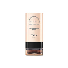 TVLV Foundation Cream with Built-in Brush, Three-Dimensional Coverage, Natural-Looking Finish, Medium Coverage, 0.71oz/20g (05 Honey)