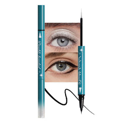 Double-Headed Liquid Sparkling Eyeshadow Eyeliner Pen for Women, Ultra - Fine Tip Glitter Shimmer Liner Shadow for Eye Makeup, High-Pigment Highlighter Brightener Stick,Waterproof Quick - Drying (2#)