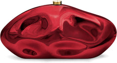 Acrylic Clutch Purse for Women Evening Bag, Irregular Shell Acrylic Purse Box Clutch with Chain for Party Wedding Prom